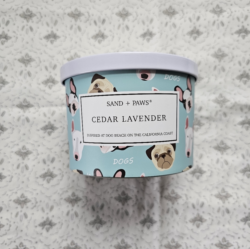 Sand & Paws Cedar Lavendar Candle